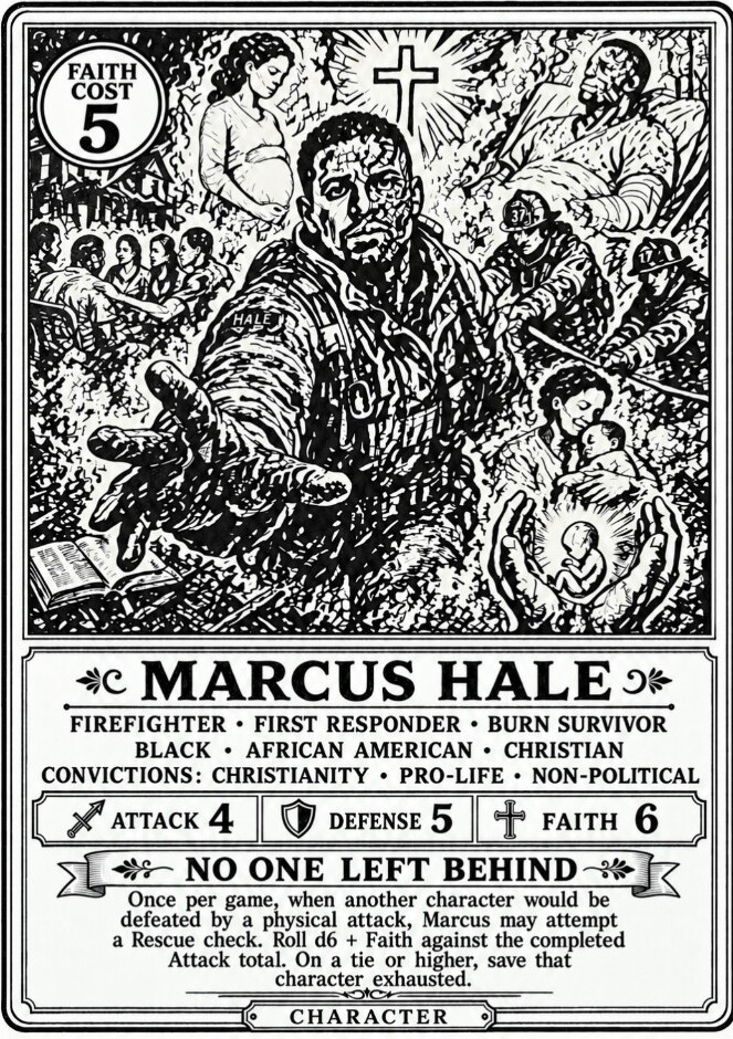 Marcus Hale character card